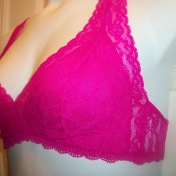 VICTORIA'S SECRET Lace T-Back Bralette Size Large - Picture 6 of 7